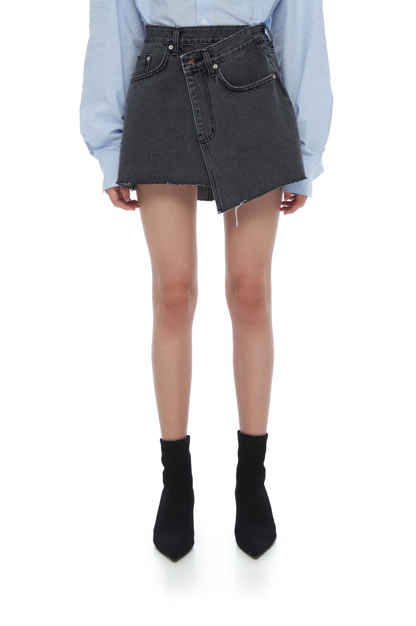 ASYMMETRICAL MINI SKIRT