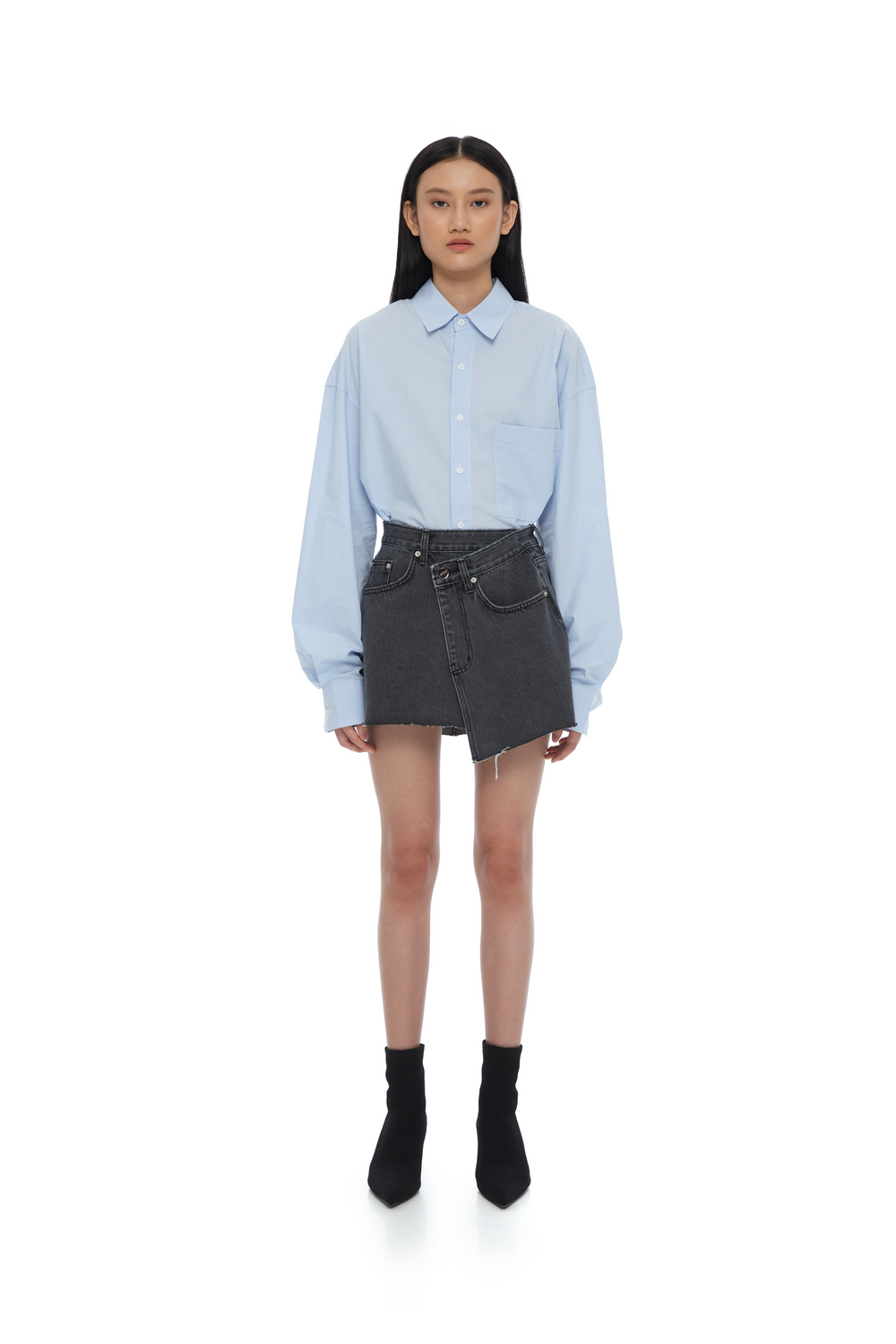 ASYMMETRICAL MINI SKIRT